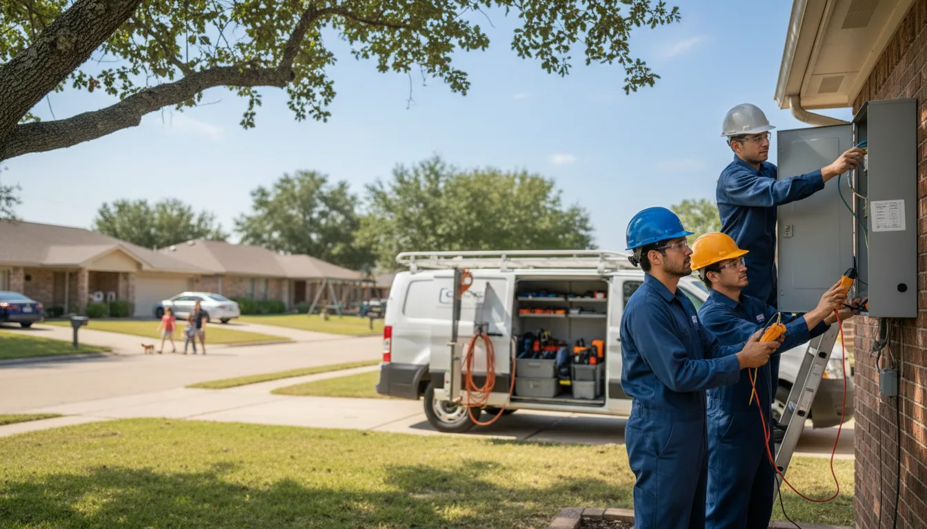 Certified electrician providing emergency electrical services in Port Bolivar, TX